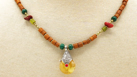 Boho Chic Ethnic Necklace - Verna Artisan Works
