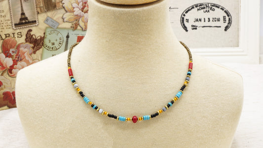 Boho Beaded Necklace