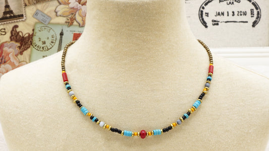 Boho Beaded Necklace