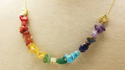 7 Chakra Crystal Stone Necklace