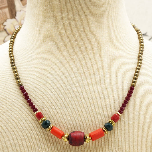 Boho Beaded Necklace