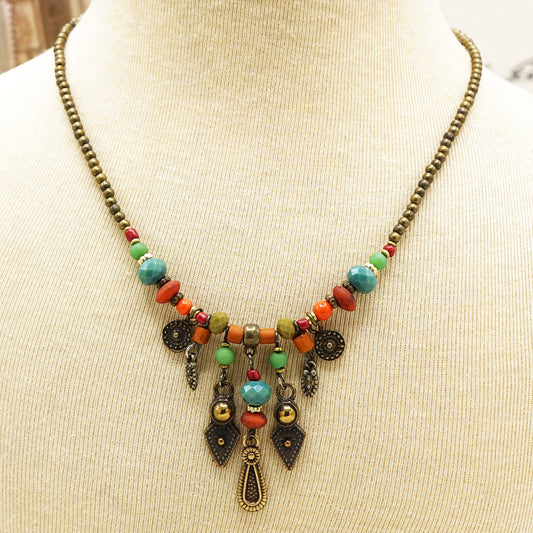 Boho Beaded Necklace