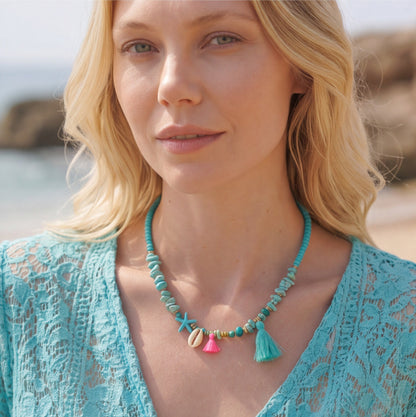 Boho Turquoise Beach Necklace