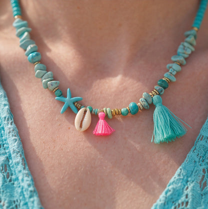 Boho Turquoise Beach Necklace