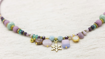 Boho Chic Beaded Winter Necklace