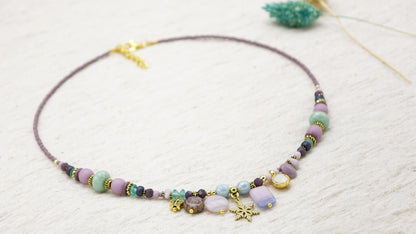 Boho Chic Beaded Winter Necklace