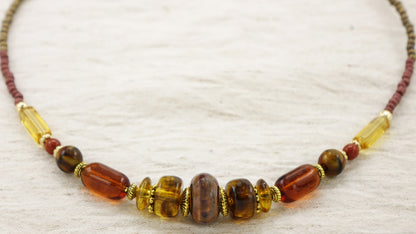 Boho Beaded Hippie Necklace