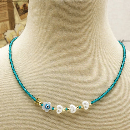 Fresh Water Pearl Floral Necklace