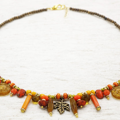 Boho Chic Leaf Necklace