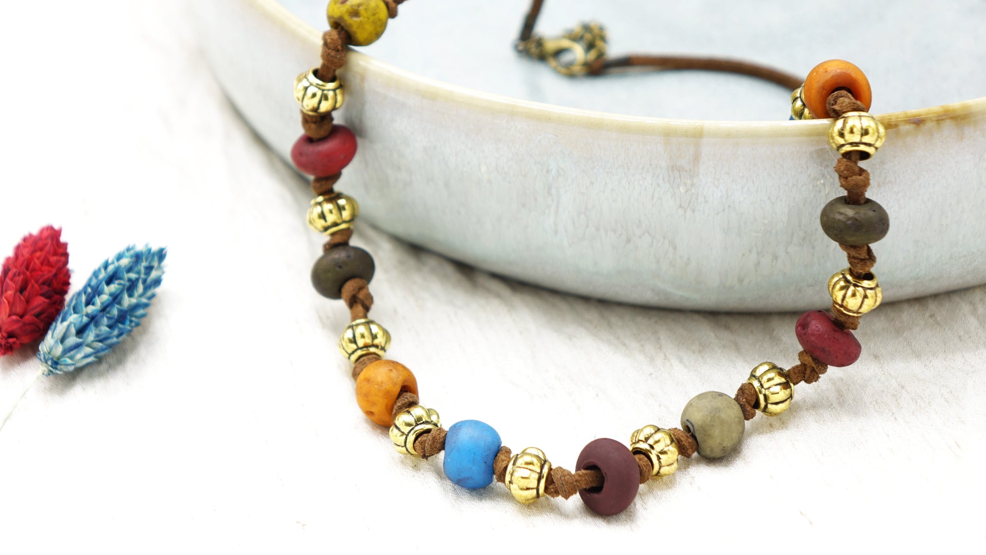 Boho Beaded Festival Necklace