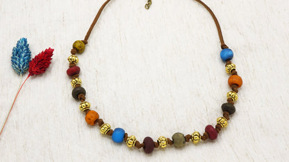 Boho Beaded Festival Necklace