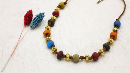 Boho Beaded Festival Necklace