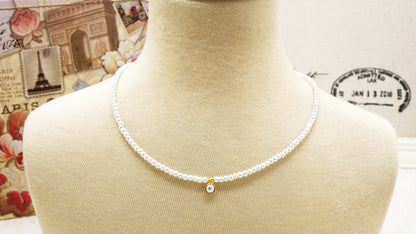 Dainty Faux Pearl Necklace