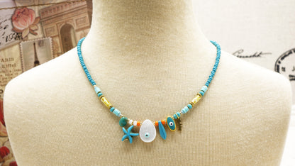 Beaded Ocean Necklace