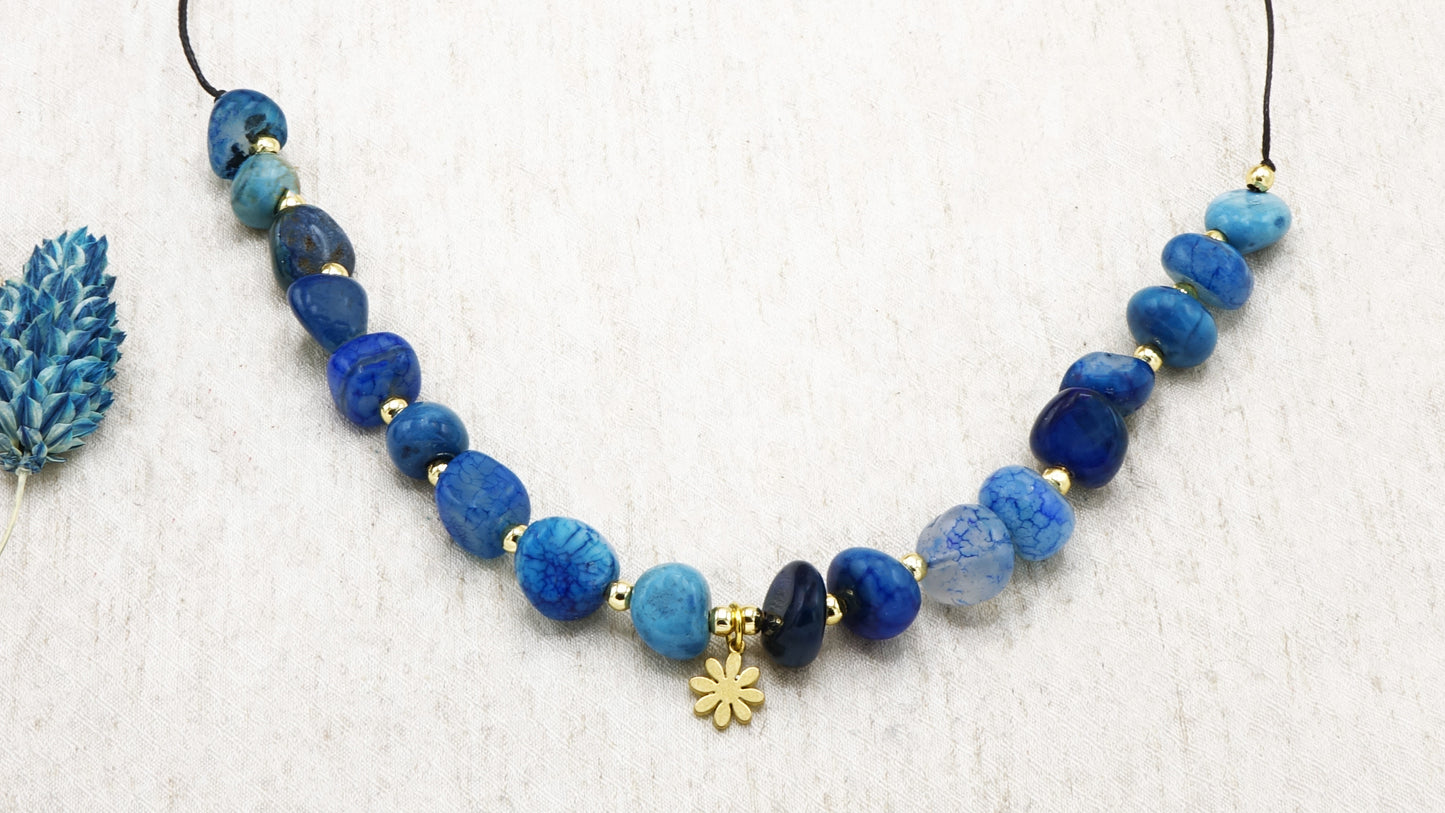 Boho Beaded Ocean Inspired Necklace