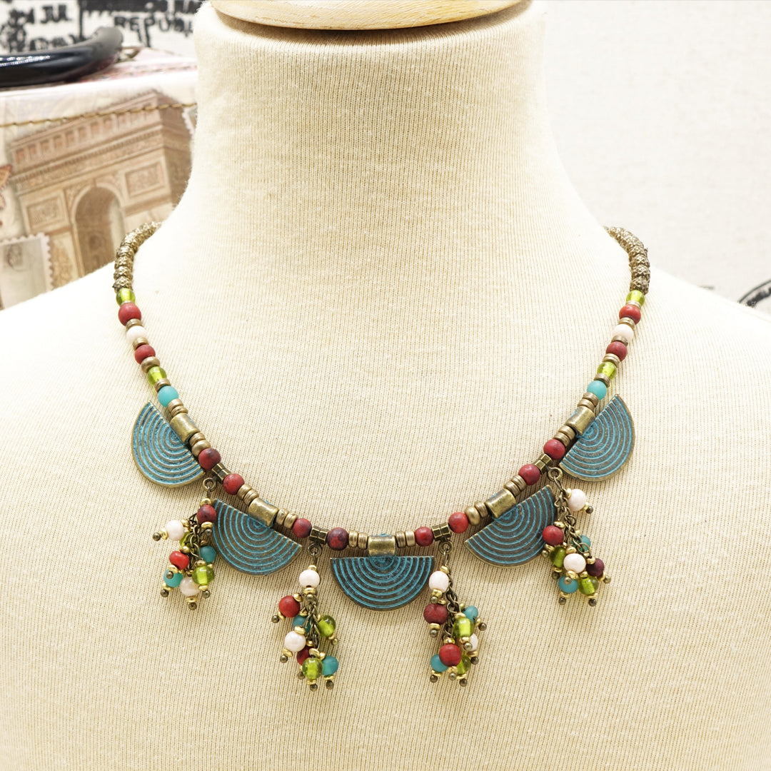 Boho Hippie Turquoise Necklace