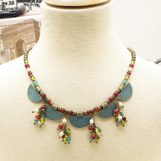 Boho Hippie Turquoise Necklace