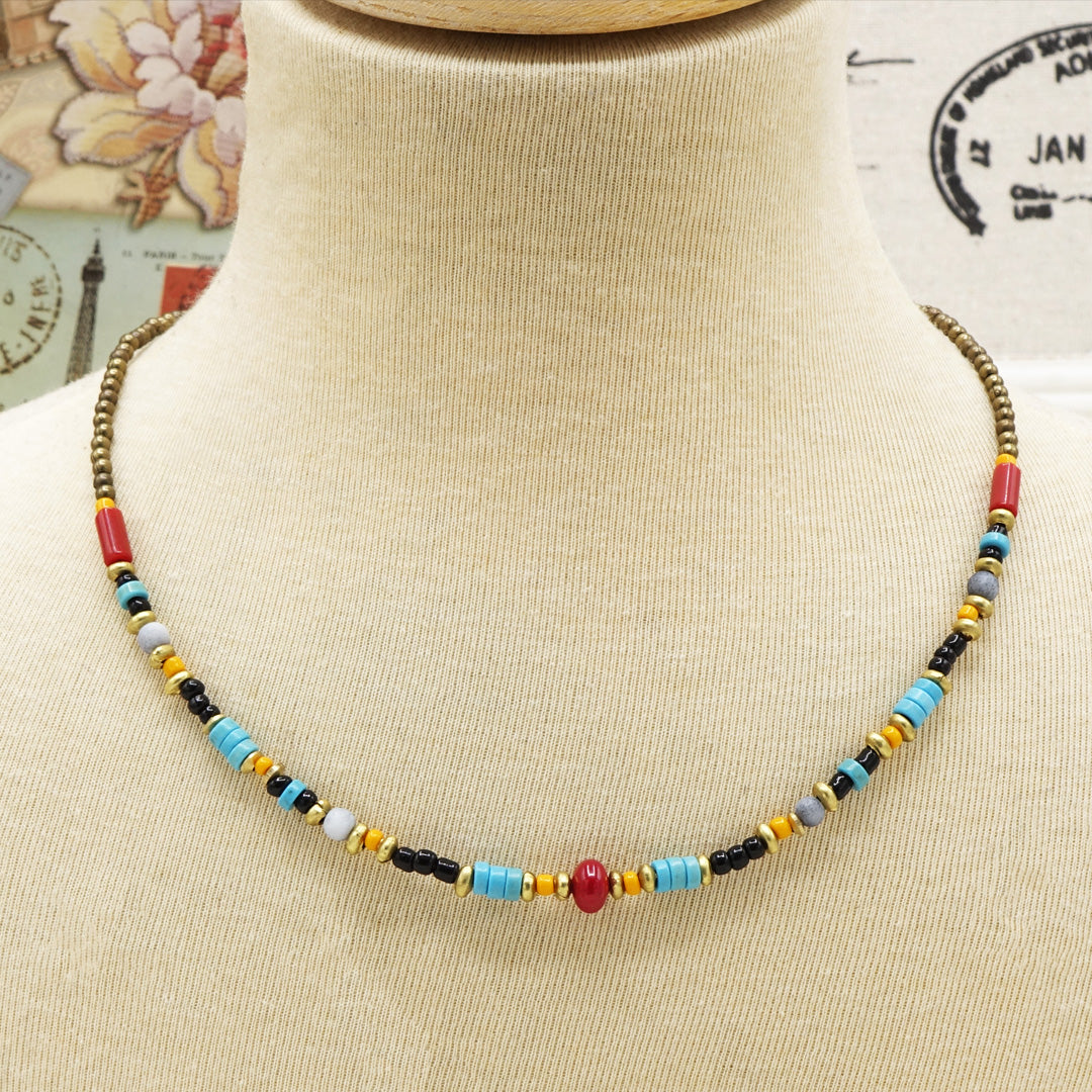Boho Beaded Necklace. From casual outings to music festivals.