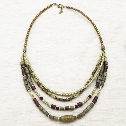 Boho Beaded Layered Necklace