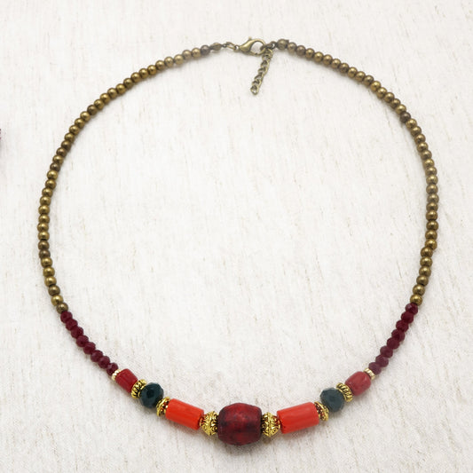 Boho Beaded Necklace