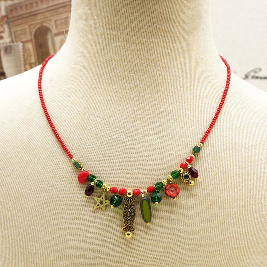 Beaded Star Necklace