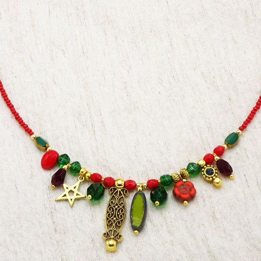 Beaded Star Necklace