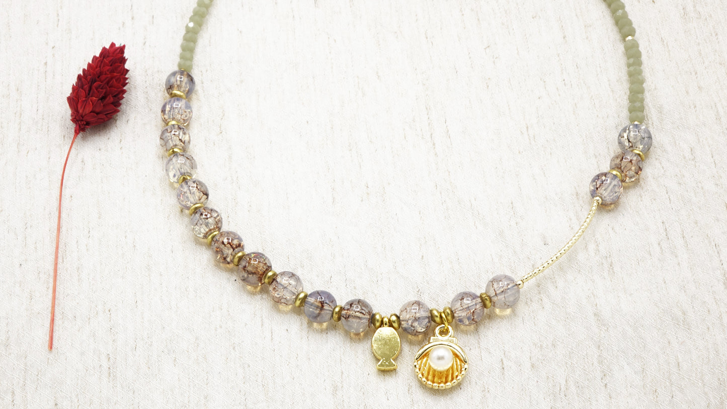 Beaded Shell Necklace