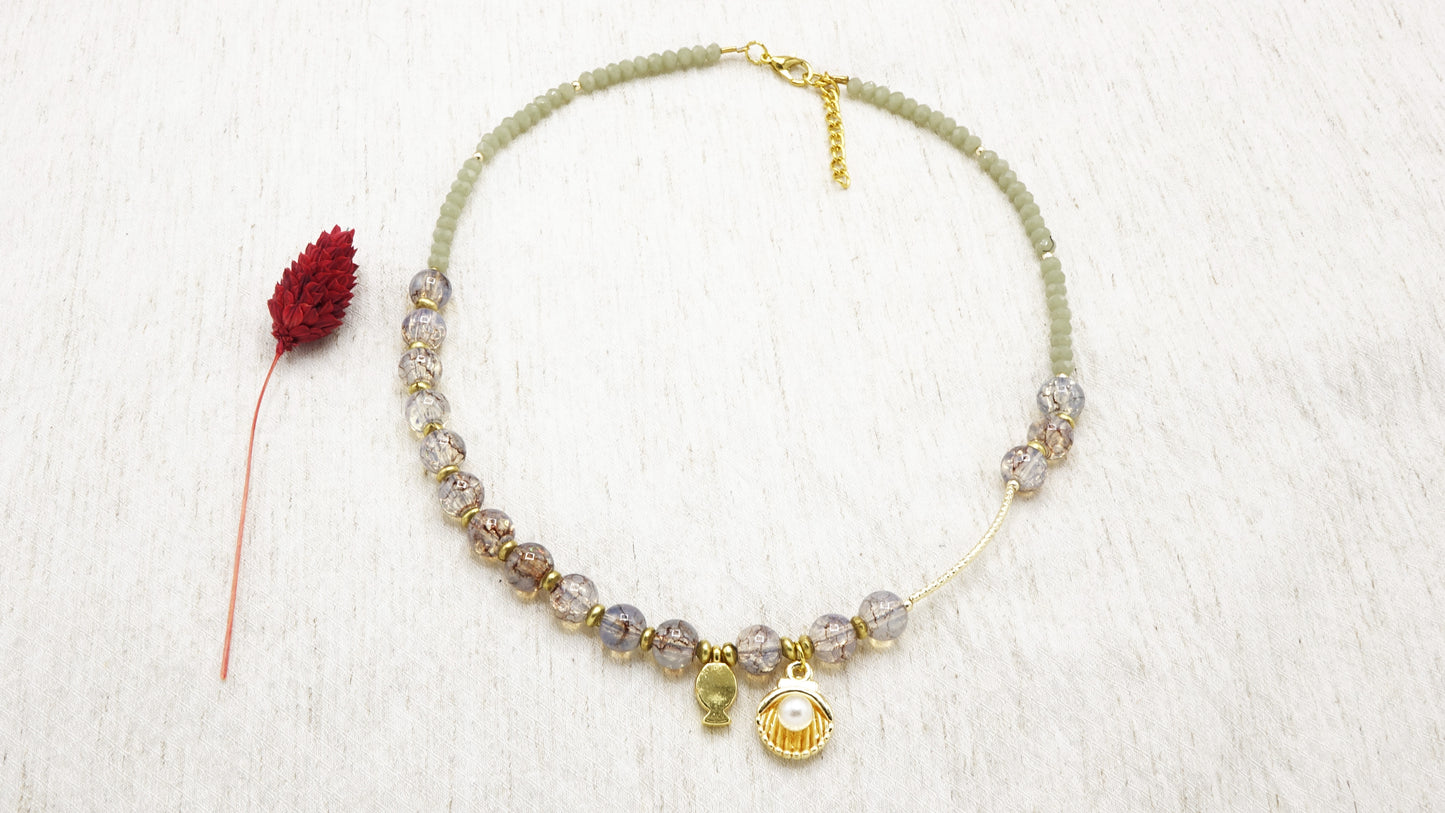 Beaded Shell Necklace