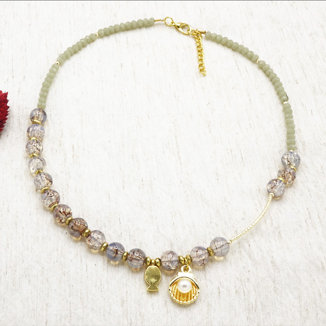 Beaded Shell Necklace