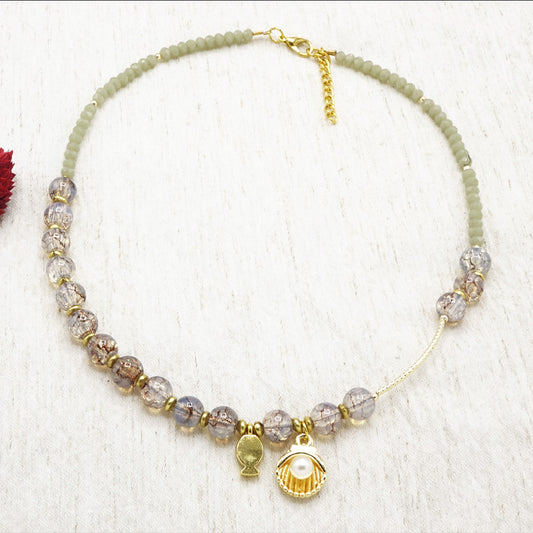Beaded Shell Necklace