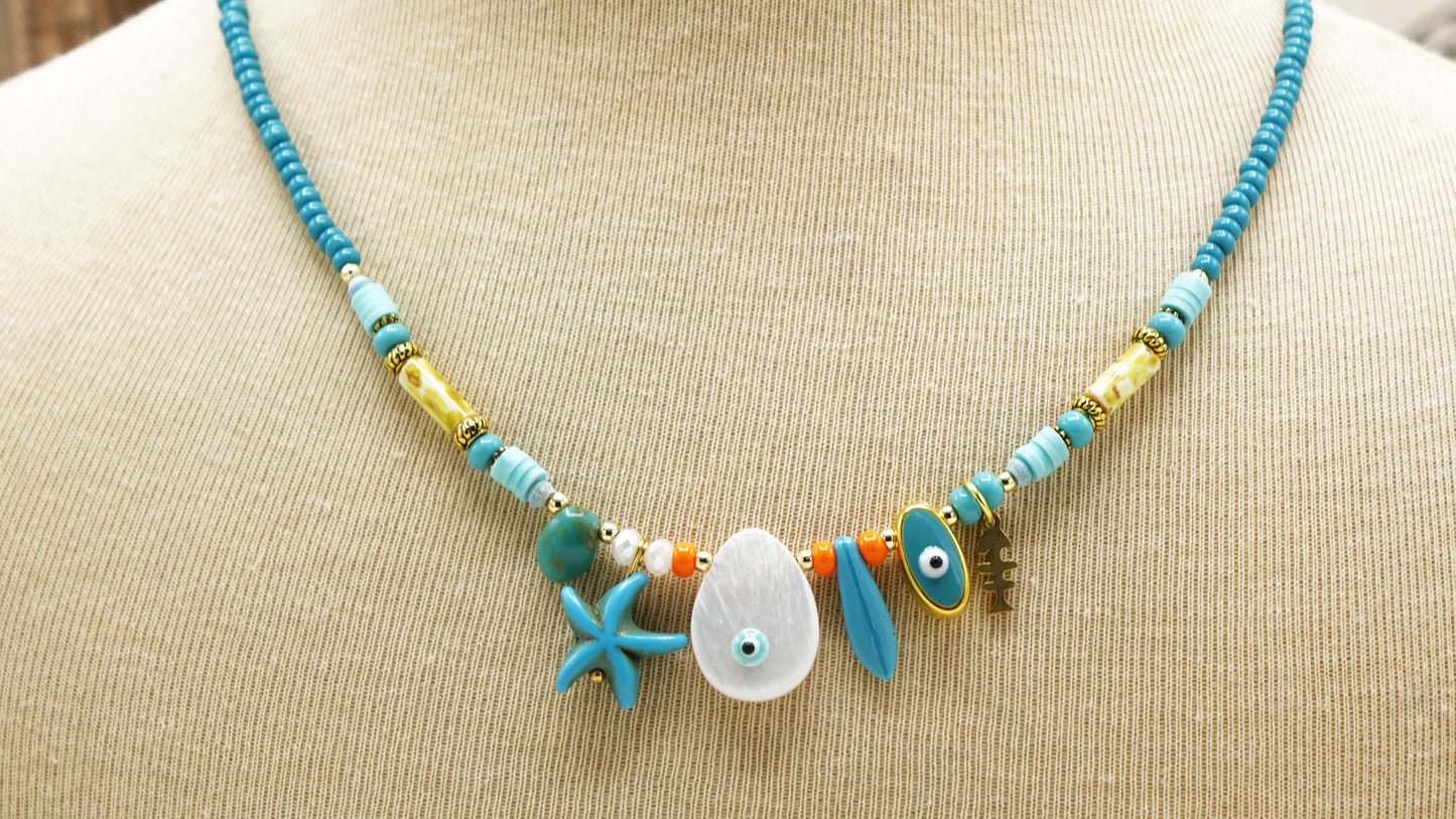 Beaded Ocean Necklace