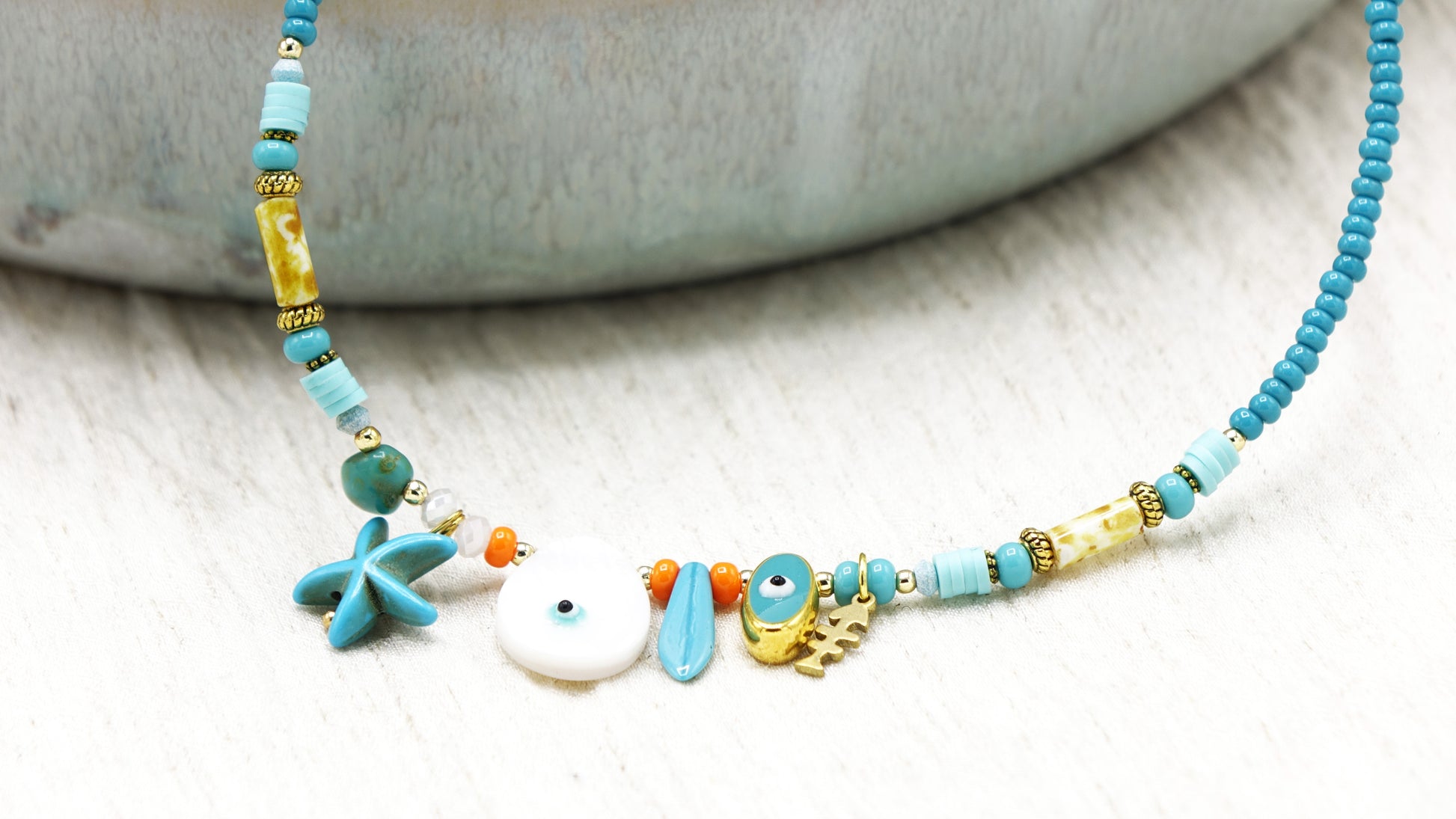 Beaded Ocean Necklace