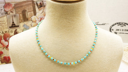 Turquoise Dreams Beaded Necklace