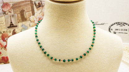 Emerald Dreams Beaded Necklace