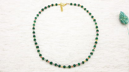 Emerald Dreams Beaded Necklace