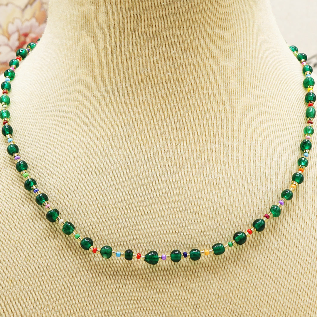 Emerald Dreams Beaded Necklace