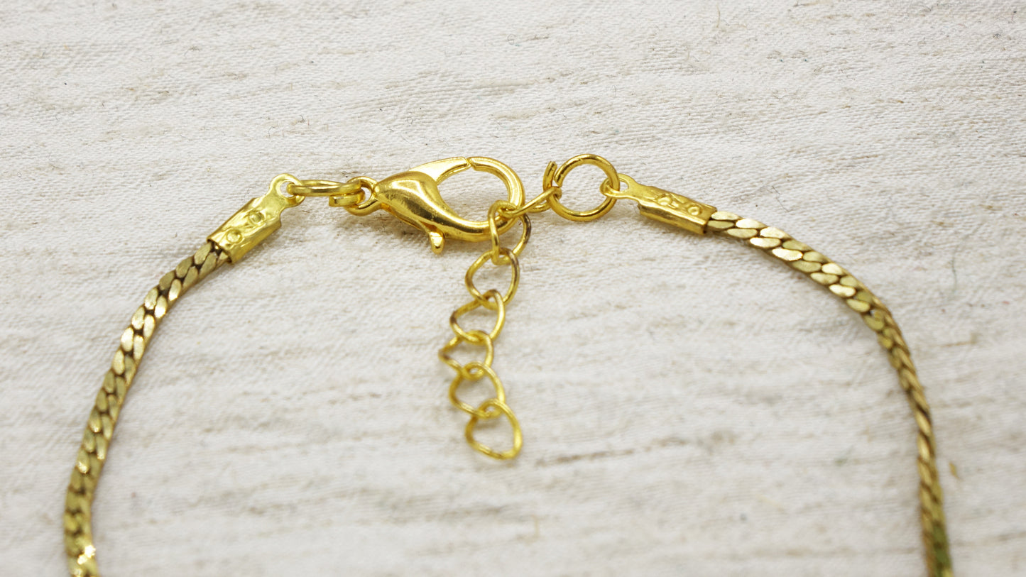 Snake Chain Herringbone Bracelet