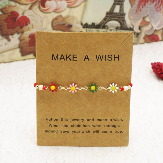 Daisy Charm Bracelet