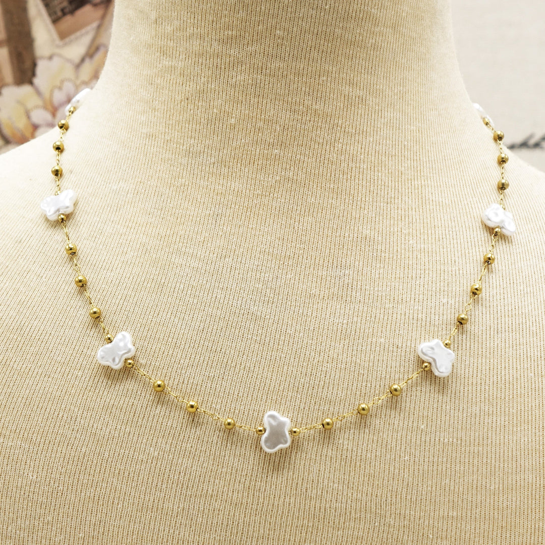 Pearl Butterfly Necklace