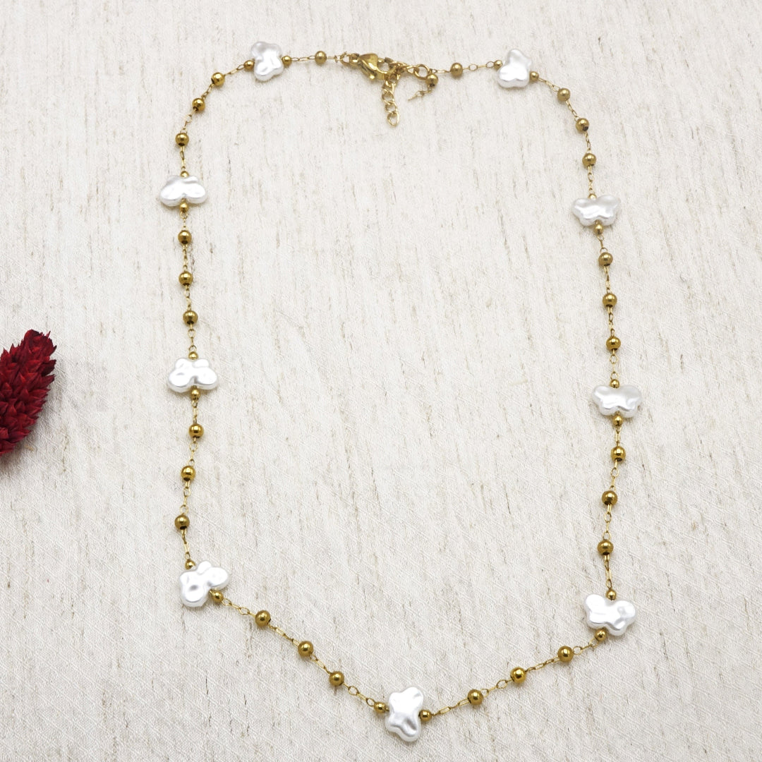 Pearl Butterfly Necklace