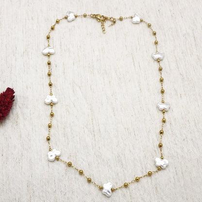 Pearl Butterfly Necklace