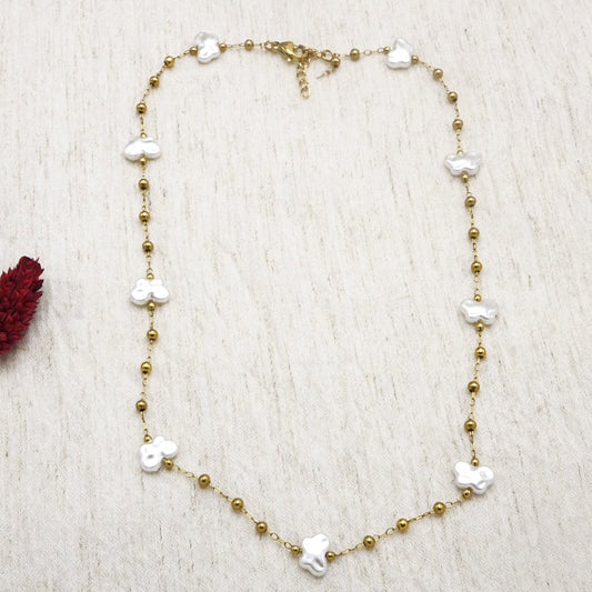 Pearl Butterfly Necklace