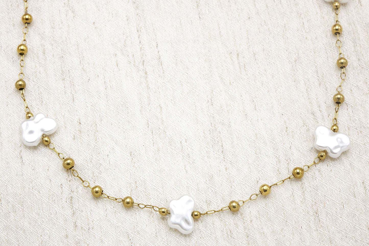 Pearl Butterfly Necklace