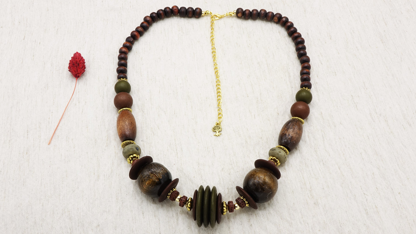 Wooden Chunky Necklace