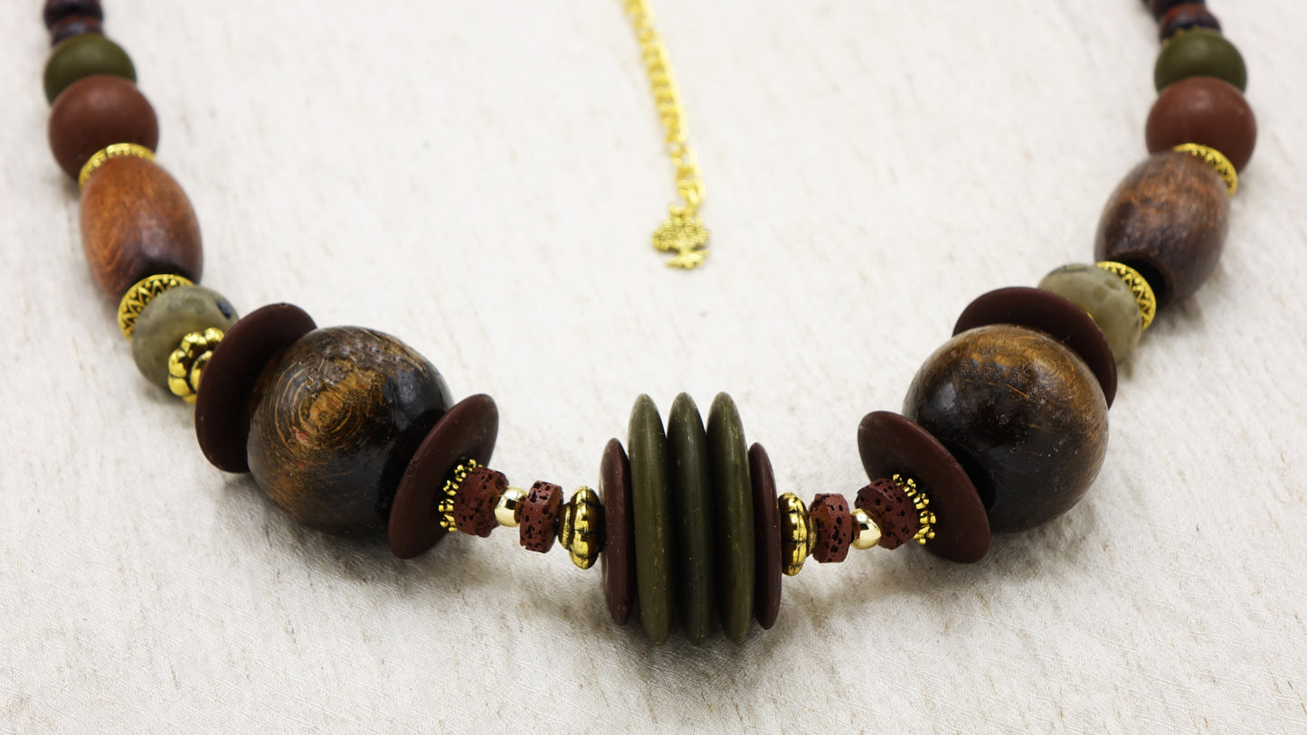 Wooden Chunky Necklace