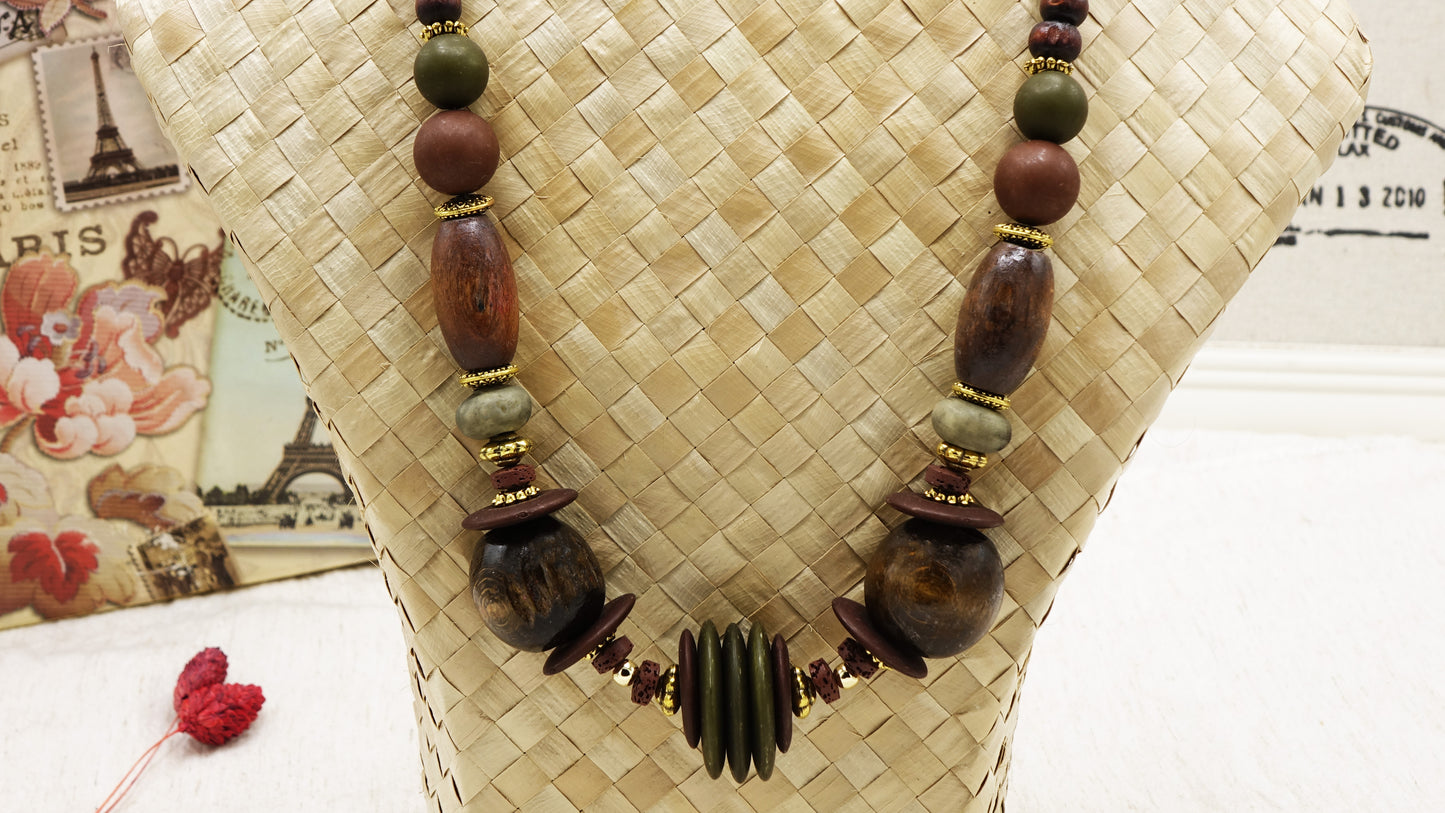 Wooden Chunky Necklace