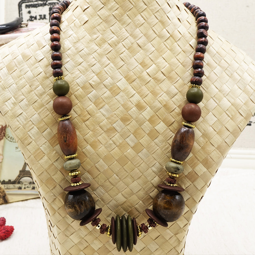 Wooden Chunky Necklace