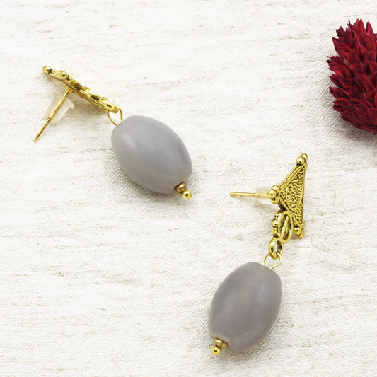 Agate Crystal Stone Earrings