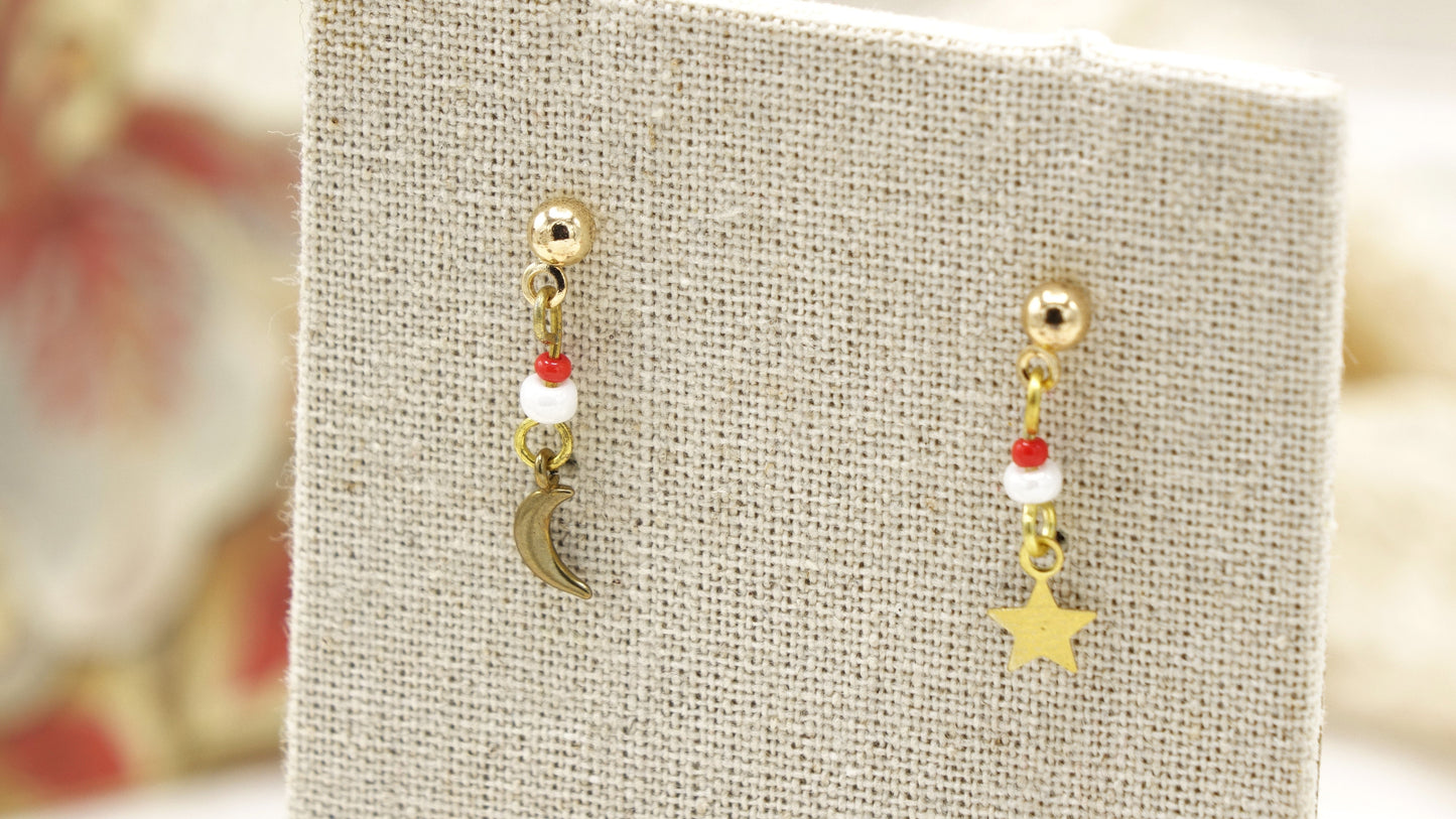 Star Moon Celestial Earring