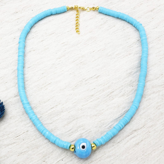 Beaded Evil Eye Necklace